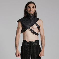 WS-676OTM Edgy Cyberpunk Shoulder Harness Vest with Straps Punk Accessories?-??Punk Rave Clothing