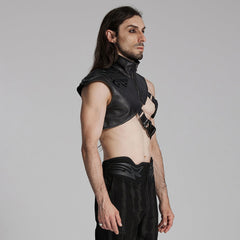 WS-676OTM Edgy Cyberpunk Shoulder Harness Vest with Straps Punk Accessories?-??Punk Rave Clothing