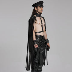 WS-693OTM Punk Tassel Harness Shoulder Armor Gothic Accessories Fashion?-??Punk Rave Clothing