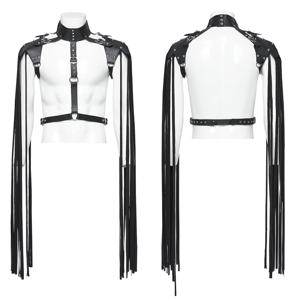 WS-693OTM Punk Tassel Harness Shoulder Armor Gothic Accessories Fashion?-??Punk Rave Clothing