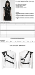 WS-694BDF Edgy Leather Single Shoulder Harness Punk Accessories?-??Punk Rave Clothing