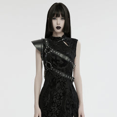 WS-694BDF Edgy Leather Single Shoulder Harness Punk Accessories?-??Punk Rave Clothing