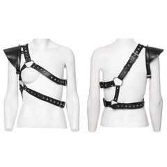 WS-694BDF Edgy Leather Single Shoulder Harness Punk Accessories?-??Punk Rave Clothing