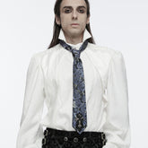 WS-699LHM Gothic Rose Floral Tie Elegant Dark Fashion Accessory?-??Punk Rave Clothing