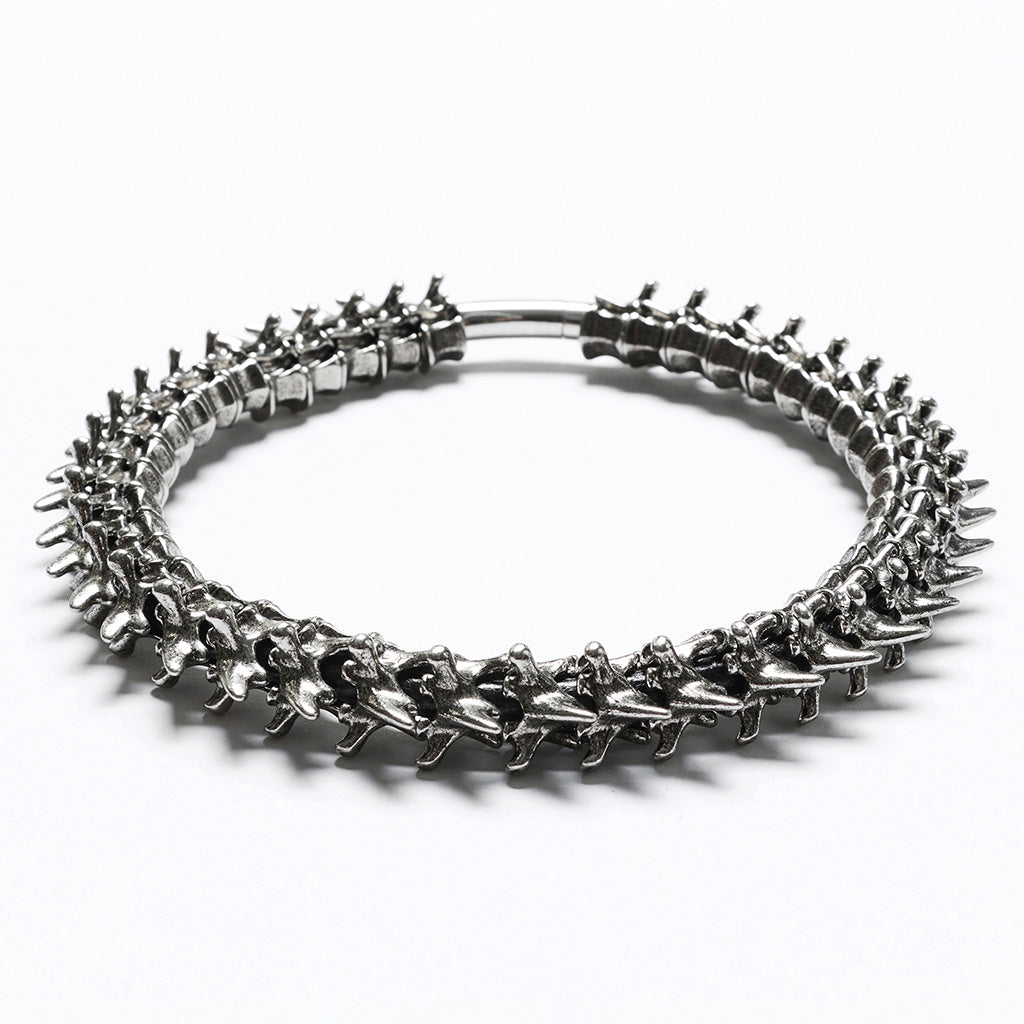 WS-719LHM Fierce Punk Skeleton Spine Choker Neckalce Statement Accessories?-??Punk Rave Clothing