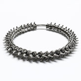 WS-719LHM Fierce Punk Skeleton Spine Choker Neckalce Statement Accessories?-??Punk Rave Clothing