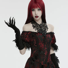 WS-726SSF Black Gothic Claw Gloves Spiked Design Gothic Accessories?-??Punk Rave Clothing