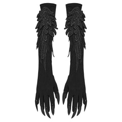 WS-726SSF Black Gothic Claw Gloves Spiked Design Gothic Accessories?-??Punk Rave Clothing