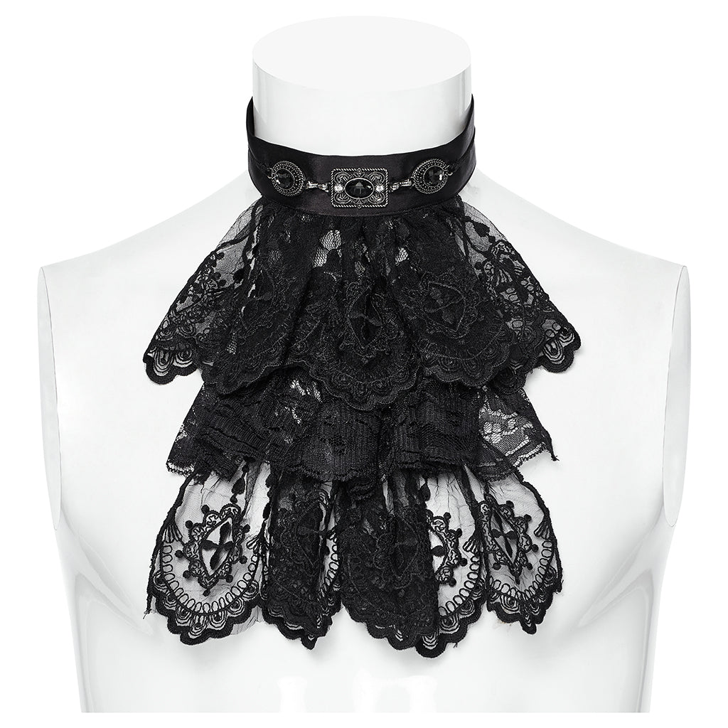 WS-745LHM Victorian Lace Gothic Collar Choker Steampunk Accessories?-??Punk Rave Clothing