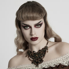 WS-778LHF Gothic Accessories Victorian Choker Steampunk Statement Necklace