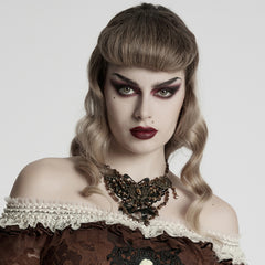 WS-778LHF Gothic Accessories Victorian Choker Steampunk Statement Necklace