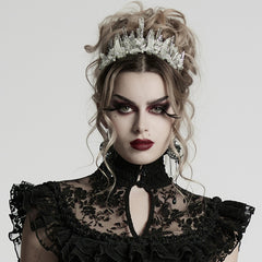 WS-785FSF Gothic Accessories Crystal Crown Luxurious Fantasy Headpiece