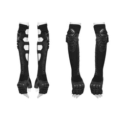 WS-851SSF Gothic Punk Accessories Cyber Arm Guards Steampunk Leg Warmers