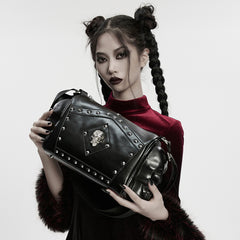 WS-867BBF Gothic Skull Studded Leather Crossbody Punk Accessories Bag