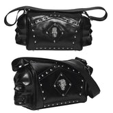 WS-867BBF Gothic Skull Studded Leather Crossbody Punk Accessories Bag