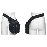 WS-869BB Gothic Punk Skull Studded Waist Bag Hip Accessory