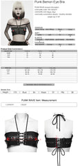 WS-954QTF Fishnet Mesh Lace Up Corset Top Choker Punk Accessories