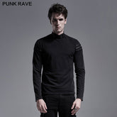 WT-635 Simple everyday Gothic long sleeve T-shirt?-??Punk Rave Clothing