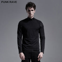 WT-635 Simple everyday Gothic long sleeve T-shirt?-??Punk Rave Clothing