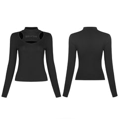 WT-670TCF Punk Function Cut Long sleeve T-shirt?-??Punk Rave Clothing