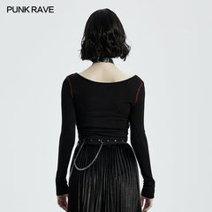 WT-678TCF 2021 Punk Crop Top?-??Punk Rave Clothing