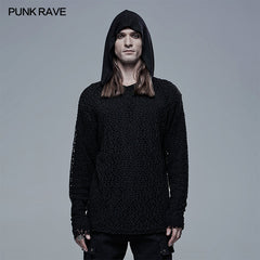 WT-687TCM Goth Simple Two-Piece T Shirt?-??Punk Rave Clothing