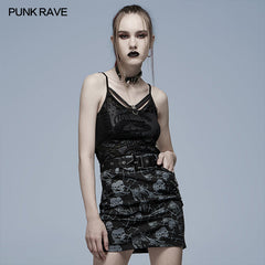 WT-693DQF Goth daily sexy camisoles?-??Punk Rave Clothing