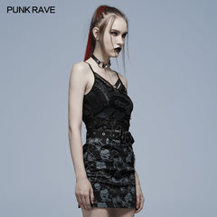 WT-693DQF Goth daily sexy camisoles?-??Punk Rave Clothing