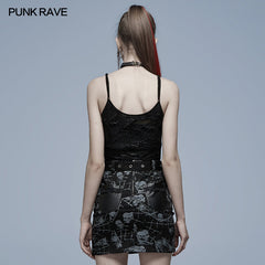 WT-693DQF Goth daily sexy camisoles?-??Punk Rave Clothing