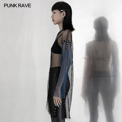 WT-698TCF Daily punk perspective network T-shirt?-??Punk Rave Clothing