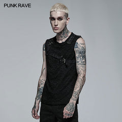 WT-705BXM Punk Mesh Tank Top?-??Punk Rave Clothing