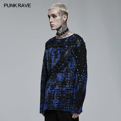 WT-708TCM Punk Daily Wear Printing Sleeveless T-shirt?-??Punk Rave Clothing