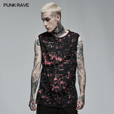 WT-716BXM Punk Daily Wear Printing Sleeveless T-shirt?-??Punk Rave Clothing
