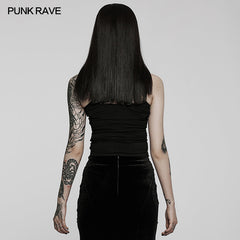 WT-718DDF 2022 Goth simple Camisole?-??Punk Rave Clothing