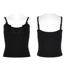 WT-718DDF 2022 Goth simple Camisole?-??Punk Rave Clothing