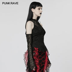 WT-758TCF Goth Sexy Lace T-shirt?-??Punk Rave Clothing