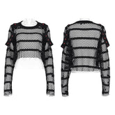 WT-761TCF Punk Loose Mesh T-shirt?-??Punk Rave Clothing