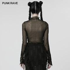 WT-766TCF Goth Feather Decal Undercoat?-??Punk Rave Clothing