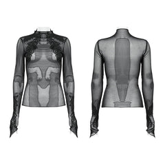 WT-766TCF Goth Feather Decal Undercoat?-??Punk Rave Clothing