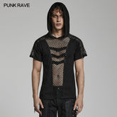 WT-769TDM Punk Hooded T-shirt?-??Punk Rave Clothing