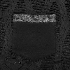 WT-773TDM Punk ripped mest T-shirt?-??Punk Rave Clothing