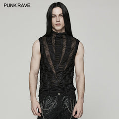 WT-777BXM Goth sharp teeth vest?-??Punk Rave Clothing