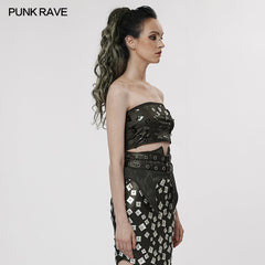 WT-779BXF Punk daily tube top?-??Punk Rave Clothing