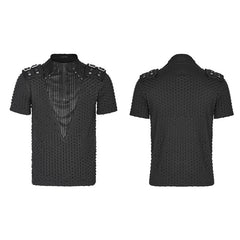 WT-787TDM Punk handsome short T-shirt?-??Punk Rave Clothing