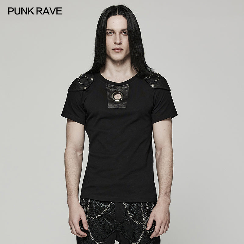 WT-790TDM Punk Handsome Knit T-shirt?-??Punk Rave Clothing