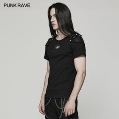 WT-790TDM Punk Handsome Knit T-shirt?-??Punk Rave Clothing