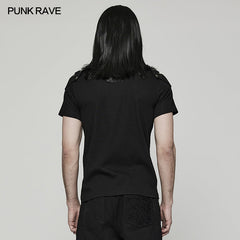 WT-790TDM Punk Handsome Knit T-shirt?-??Punk Rave Clothing