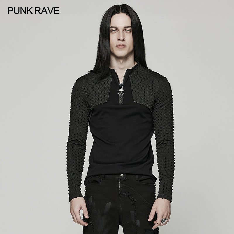 WT-793TCM Cyber handsome long sleeve T-shirt?-??Punk Rave Clothing