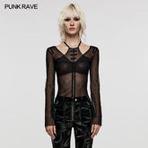 WT-799TCF Goth Basic T-shirt?-??Punk Rave Clothing