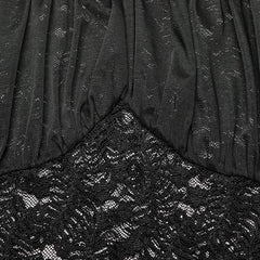 WT-807TCF Goth bubble embroidery lace shirt?-??Punk Rave Clothing